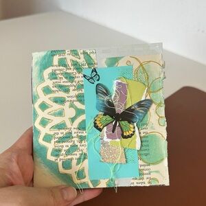 Artistic Butterfly Collage junk journal